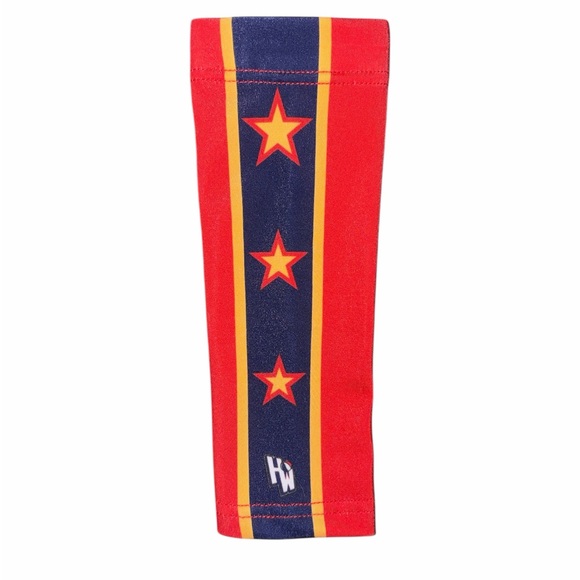 Harlem Wizards Kids Star Patterned shooting Arm Sleeve Size small - Picture 3 of 4